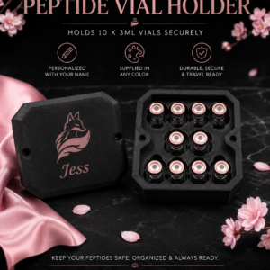10 Vial Personalized Case for 3ml Peptide Vials